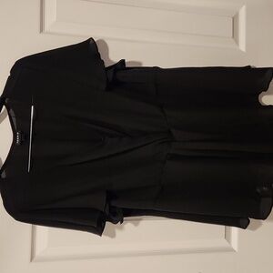 Torrid Gathered Overlay Faux Wrap Babydoll Blouse